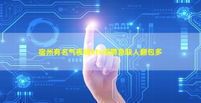宿州有名气夜场ktv招聘急缺人翻包多